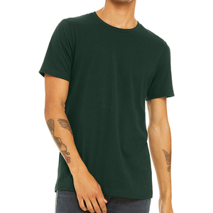 Camisetas de Jersey Lisas de Algodón 100% Ligeras y Casuales de Corte Regular para Hombre con Cuello Redondo y Logotipo Personalizado al por Mayor - Product Image 4