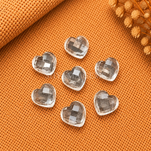 Cuentas de Cuarzo Cristalino Facetado en Forma de Corazón de 10 mm, Piedras Preciosas Sueltas para Fabricación de Joyas, Manualidades, Colgantes, Collares y Accesorios - Product Image 4