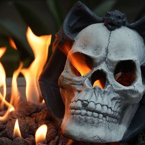 Patente pendiente chimenea al aire libre hoguera demonio calavera diseño sin ventilación gas libre registro propano Gel etanol Halloween vacaciones - Product Image 1