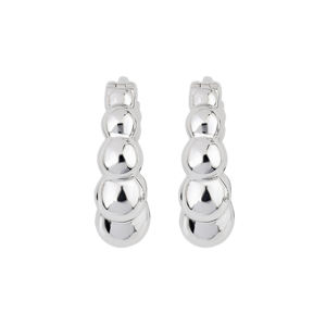 ELEGANT WOMEN HOOP <b>EARRINGS</b> BOHEMIAN STYLE 925 STERLING SILVER PLATED JEWELRY FOR ANNIVERSARY AND SPECIAL OCCASIONS LIGHTWEIGHT - Product Image 2