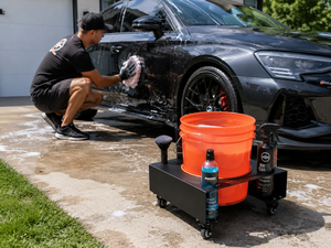 Car Wash Bucket <b>Dolly</b> with <b>Wheels</b> Metal Frame | Multi-Functional Removable with Portable 360 Swivels Casters GAPGAR036 - Product Image 1