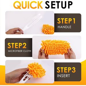 ชุด 8 ชิ้น สำหรับรีฟิลไม้ปัดฝุ่น Swiffer ใช้ซ้ำได้ ใช้ร่วมกับไม้ปัดฝุ่นแบบมือถือ 360 Heavy Duty Dusters 1 ด้าม สำหรับไม้ปัดฝุ่น Swiffer - Product Image 2