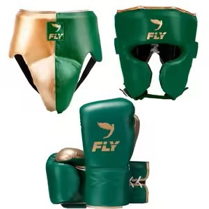 Équipement de boxe personnalisé en cuir de vache véritable, ensemble de gants d'entraînement, de casque et de protège-guêtres pour MMA, SANDA et entraînement de boxe - Product Image 5