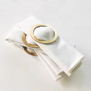 Juego de Anillos para Servilletas de Metal con Acabado Elegante, Porta Servilletas Premium para Cenas Formales, Bodas, Restaurantes, Decoración de Hoteles - Product Image 1