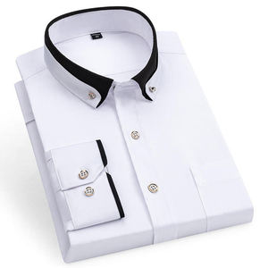 เสื้อเชิ้ตผู้ชายพรีเมียม ผ้าฝ้ายซาตินถัก แขนยาว สำหรับใส่ทำงาน/ธุรกิจ ดีไซน์คลาสสิก ระบายอากาศได้ดี สวมใส่สบาย เหมาะสำหรับฤดูใบไม้ผลิ - Product Image 4