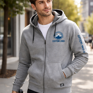 Custom Logo Full <b>Zip</b> Hoodie OEM Manufacturer for Bulk Orders - Wholesale Supplier - Product Image 6