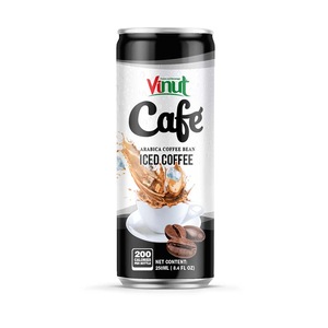 กาแฟอาราบิก้าแบบเย็นบรรจุกระป๋องอะลูมิเนียม 250 มล. VINUT เครื่องดื่มพร้อมดื่ม สำหรับขายส่ง OEM ODM แบรนด์ส่วนตัว - Product Image 1