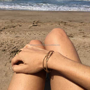 Organic Golden <b>Bracelet</b> for Women with Unique Design - Product Image 4