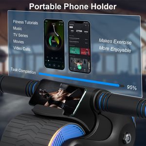 Rodillera Antideslizante con Rebote Automático para Rueda AB Roller con Soporte para Teléfono, Equipo de Ejercicio para Gimnasio en Casa para Hombres y Mujeres - Product Image 6