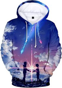 เสื้อฮู้ดอนิเมะลายพิมพ์ 3 มิติเต็มตัวสำหรับผู้ชายไซส์ใหญ่ สไตล์ฮิปฮอป สตรีทแฟชั่น ผลิตจากโพลีเอสเตอร์ 100% - Product Image 1