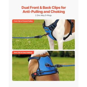 Arnés ajustable para perros grandes, chaleco para mascotas sin tirones con correa cómoda para entrenar y pasear a tu amigo peludo - Product Image 2