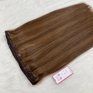 One Piece Volumizer Clip Extensiones de cabello 8 ''-28'' Precio al por mayor Suelta Onda profunda Cabeza completa Sin enredos para cabello Remy brasileño - Product Image 4