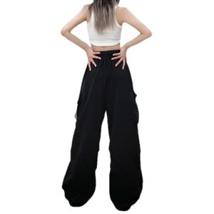 Pantalones Cargo Holgados para Mujer, Cintura Alta, Estilo Casual con Múltiples Bolsillos, Servicio OEM, Pantalones Cargo Personalizados de Corte Holgado para Mujer - Product Image 2