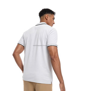 Nardon Apparel Factory Venta al por mayor Verano Un color Moda Estilo Delgado Tallas grandes Hombres Polo camisetas - Product Image 4