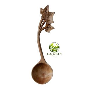 Custom Logo Wooden <b>Spoon</b> Set Unique Leaf Flower Fish Tail Branch Shapes High Quality Natural Wood <b>Coffee</b> <b>Spoons</b> Wholesale - Product Image 6