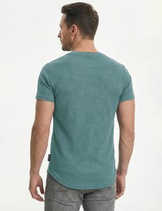 Camiseta de Hombre, Corte Regular, Cuello Redondo, Mezcla de Spandex/Poliéster, Lisa, Estilo Urbano, Transpirable, Ecológica, Personalizable - Product Image 3