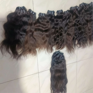 Extensions de cheveux humains indiens bruts ondulés, qualité 15A, texture naturelle pour tissage et coiffage - Product Image 1
