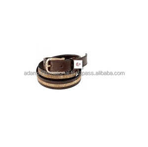 Ceinture en cuir pour cavalier équestre en cristal de la plus haute qualité, écologique - Product Image 1