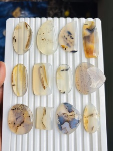 Lote de Gemas Sueltas de Ágata de Montana 100% Natural, Cabujones de Ágata de Montana de Formas Mixtas, Piedra de Cristal de Ágata Curativa, Suministro a Granel - Product Image 1