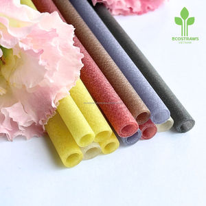 Pajitas comestibles de la mejor elección de la fábrica de Vietnam, muestra gratis en cartón, accesorios para beber con pajita - Product Image 1