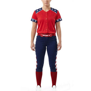 Uniforme de Softbol para Exteriores, Ropa Transpirable Ligera de Poliéster para Mujeres Jugadoras Adultas - Product Image 4