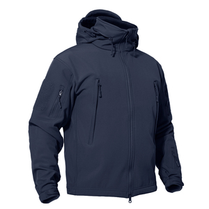 Nouvelle veste softshell personnalisée, vêtements de travail d'hiver, veste softshell zippée imperméable et coupe-vent pour hommes, doublée de polaire - Product Image 1