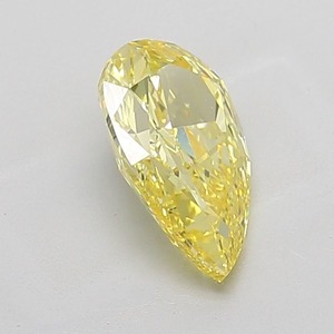 Diamante Suelto Certificado IGI de Laboratorio, Forma de Pera, Color Amarillo Intenso, Peso 2.07, Nuevo Formato de Patrón Secuencial - Product Image 2