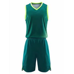 Conjunto de Camiseta y Pantalones Cortos de Baloncesto con Diseño Personalizado al por Mayor, Uniforme de Equipo Sublimado, Ropa Deportiva de Poliéster Transpirable de Secado Rápido - Product Image 1