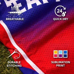 Custom Basketball Team Jersey Schools Plus Size Quick Dry Breathable 100% Polyester Fabric Heat-Transfer Printed Player Front - Product Image 3