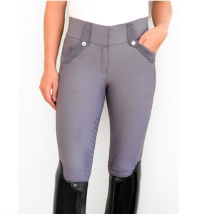 High Quality 4-way Stretch Horse Riding Breeches <b>Leggings</b> Tights <b>Equestrian</b> Wear Pants on Technical Fabric with Soft Feel - Product Image 1