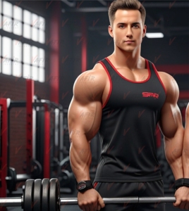 100% Cotton Camouflage Sporty Men's Tank Tops Breathable <b>T</b> <b>Back</b> Gym Singlets Knitted Weave Stringer Eco-Friendly Quick Dry - Product Image 1