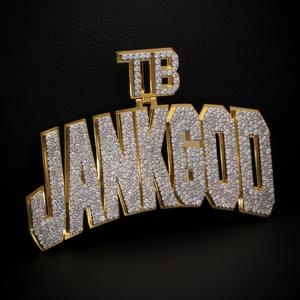 JANKGOD Colgante de Letra Personalizado con Moissanita VVS, Plata de Ley 925 Bañada en Oro, Joyería Hip Hop, Amuleto con Forma de Número en Oro Rosa Helado - Product Image 3