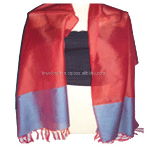 Luxury Banarasi Tanchoi <b>Silk</b> <b>Scarves</b> & Elegant Designer Stoles Premium Traditional Woven <b>Silk</b> Wraps for Women Best Quality - Product Image 2