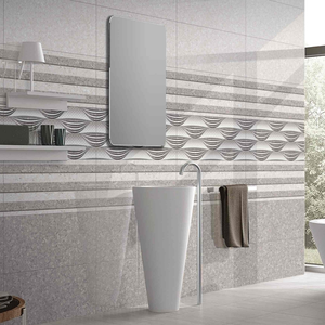 Azulejo de Pared Cerámico Blanco Brillante de 300x600, Estilo Moderno y Minimalista para Oficinas Corporativas y Renovación de Edificios Comerciales - Product Image 1
