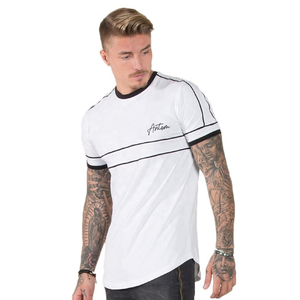 100% Cotton Vintage Washed T-shirt With Embroidery Patch Casual Mens Plus Size Logo Printed T-shirt Wholesale Rate - Product Image 3