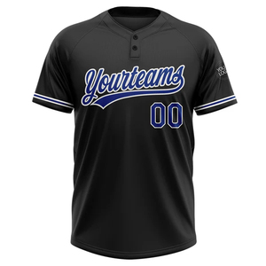 <b>Custom</b> Sublimated Two Button Baseball <b>Softball</b> Jersey <b>Uniform</b> Youth Adults Men Women Team Apparel - Product Image 2