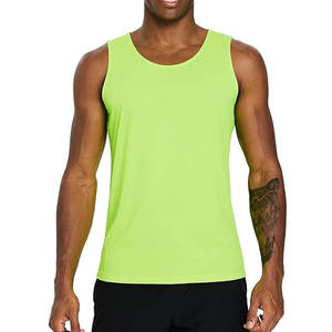 Custom Logo Men <b>Running</b> <b>Singlet</b> Quick Dry Breathable Sleeveless Gym Tank Top Lightweight Sportswear Athletic Fitness - Product Image 1