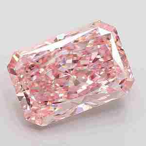JC Diamond 1 CT Fancy <b>Pink</b> Radiant Cut Lab Grown Diamond IGI Certified VVS2 Laser <b>Drilled</b> Loose Diamond for Jewelry Making - Product Image 1