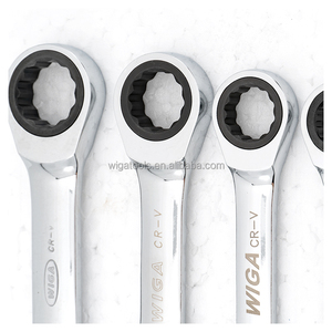 Juego de Llaves de Trinquete Cortas WIGA-6PC, Cromo Vanadio, Antideslizantes, para Espacios Reducidos, Mantenimiento Industrial - Product Image 2