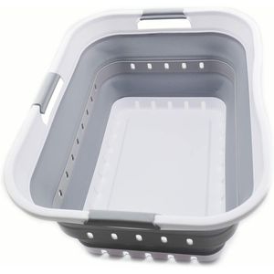 Cesto per Bucato Pieghevole in Plastica da 42L (11 Galloni), Contenitore/Organizzatore Salvaspazio Richiudibile - Product Image 1