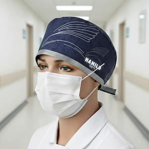 Bonnet chirurgical en satin absorbant la transpiration et lavable pour infirmières, idéal pour les cliniques vétérinaires et les hôpitaux (vente en gros) - Product Image 2