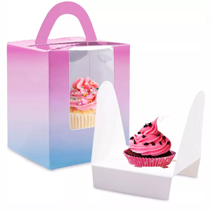 Caja de pastel transparente perfecta para pastelería Eclair <span class=keywords><strong>Hot</strong></span> <span class=keywords><strong>Dog</strong></span> 14oz Chocolat Dubai con ventana de PE - Product Image 6