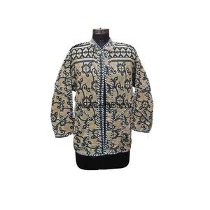 Chaquetas Vintage 100% Algodón Puro, Acolchadas con Estampado Digital, Estilo Bohemio, Transpirables y Ecológicas para Primavera - Product Image 1