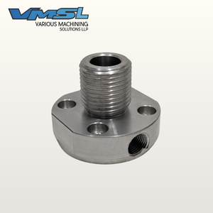 Custom CNC Machined Aluminum Threaded Flange <b>Adapter</b> Precision Turning Milling Mechanical Parts OEM ODM - Product Image 4
