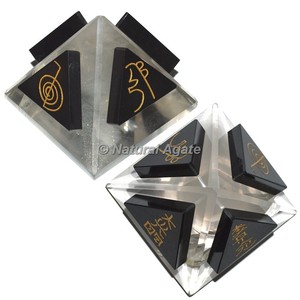 Proveedor de Pirámides de Ágata Negra Usai Reiki en Línea - Product Image 5
