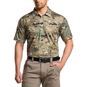 Camiseta Polo Táctica para Deportes al Aire Libre, Transpirable, Material Ergonómico, Ligera, Cómoda, Equipamiento de Campo - Product Image 1