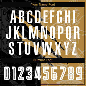 Tenue de football personnalisée Or et Noir – Maillot et Short de Football Personnalisables avec Nom et Numéro d'Équipe – Kit Complet pour Hommes, Jeunes et Adultes - Product Image 5