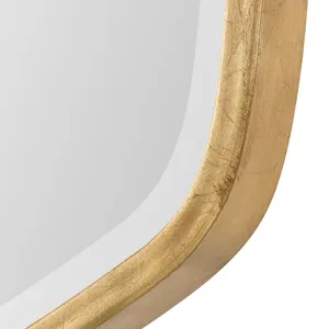 Miroir mural en bois irrégulier, design minimaliste, thème nature, décoration intérieure, miroir d'appoint pour entrée, emballage individuel - Product Image 4