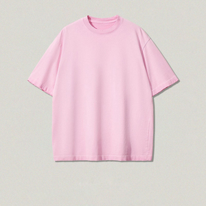 T-shirt oversize en coton pour homme, style streetwear, épaules tombantes, personnalisé, haute qualité, délavé à l'acide - Product Image 2