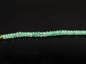 Cuentas de Esmeralda Natural Facetadas Rondelle Hebras de Esmeralda Zambiana 2,5-3mm y 3,2-3,6mm Tamaños 5 Pulgadas de Longitud PARA LA Fabricación de Joyas DIY - Product Image 2